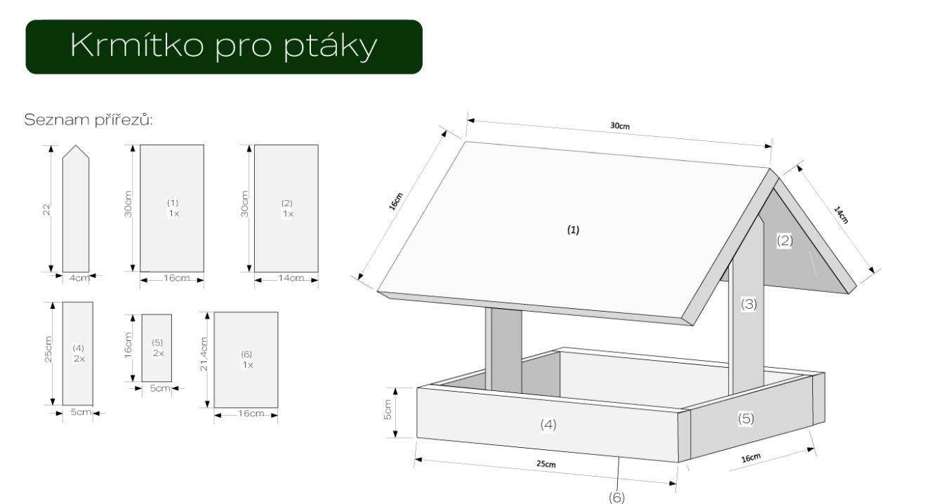 Krmítko pro ptáky_návod palubky vencl