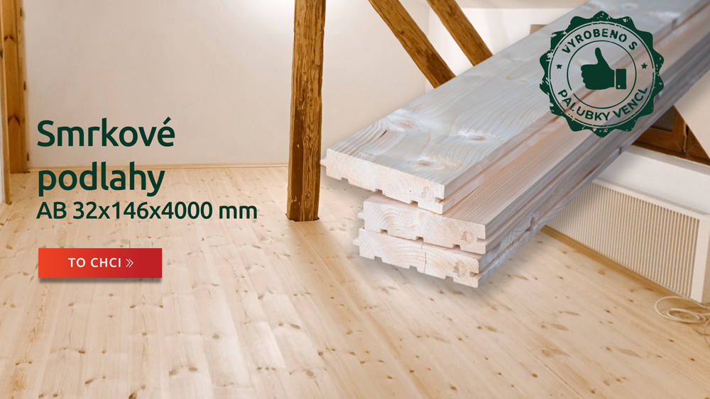 Smrkové podlahové palubky vencl
