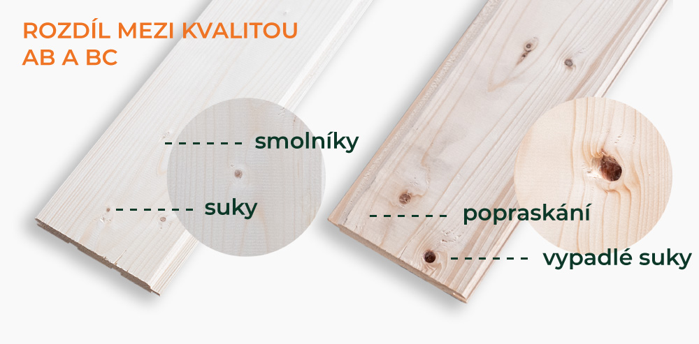Rozdíl mezi kvalitou dřevěných palubek vencl týniště
