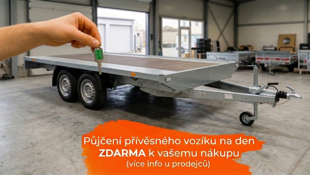 Půjčení přívěsného vozíku zdarma
