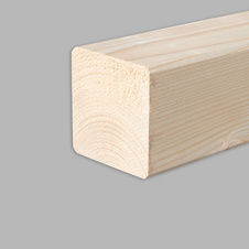 Smrkové Hoblované Hranoly 58 x 58 x 4000 mm dřevěné hranoly profil