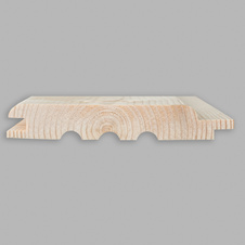 Smrkové Palubky AB Softline 19x121x5100 mm dřevěné palubky vencl týniště profil