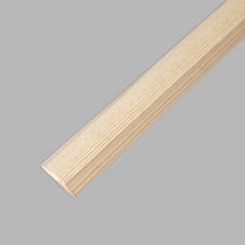 Dřevěná Lišta Koutová Zalomená Ozdobná Borovice 20x20 mm