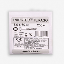Vruty Nerezové RAPI-TEC TERASO 5x60mm T25 200ks balení