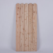 Modřínová plotovka zakulacená 18x88x1000 mm krásné dřevěné plotovky