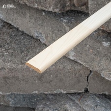 Dřevěná Lišta Krycí Zakulacená Lípa 5 x 43 mm | Palubky Vencl
