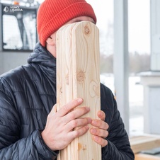 Паркан з модрини закруглений 18x88x800 мм