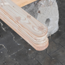 Modřínová Plotovka Zakulacená 18x88x1500 mm