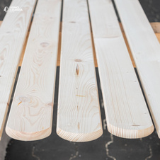 Огорожа з ялини закруглена 18x88x1800 мм