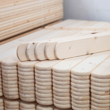 Паркан з ялини округлий AB 18x88x1200 мм