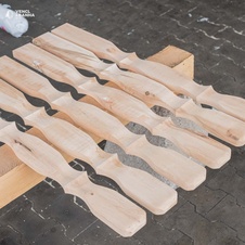 Огорожа з вільхи фігурна 27x90x1000 мм