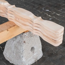 Огорожа з вільхи фігурна 27x90x1000 мм