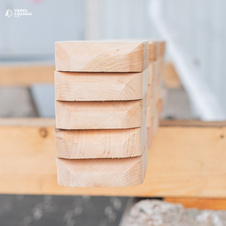 Огорожа з вільхи фігурна 27x90x1000 мм