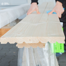 Smrková Podlaha AB 28x146x 5100 mm Spodní Drážka