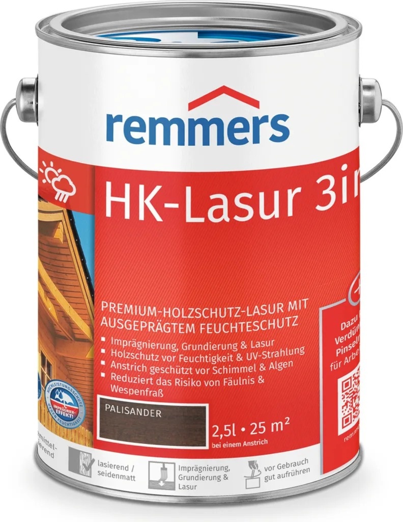 Remmers HK Lasur 3in1 – rosewood (Palisander) 2.5 l